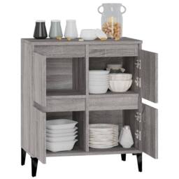 Berkfield Home Sideboard Grey Sonoma 60x35x70 cm Engineered Wood - Size: 60 x 35 x 70 cm - thumbnail 5