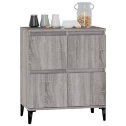 Berkfield Home Sideboard Grey Sonoma 60x35x70 cm Engineered Wood - Size: 60 x 35 x 70 cm - thumbnail 4