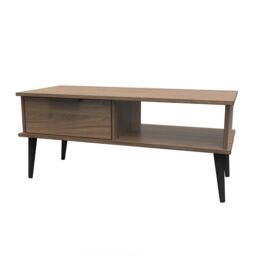 Ready Assembled 2 U Fuji 1 Drawer Coffee Table (Ready Assembled) in Walnut - thumbnail 3