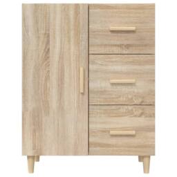 Berkfield Home Sideboard Sonoma Oak 69.5x34x90 cm Engineered Wood in Tan - thumbnail 5