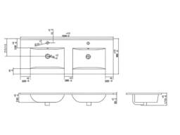 Vente-unique Wall-Hung Bathroom Unit With Inset Basin - Natural & White - 120 Cm in Light Oak - thumbnail 8