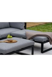 Mint Outdoor Santorini Grey 4 Seater Modular Lounge Set with Side Cushions - thumbnail 2