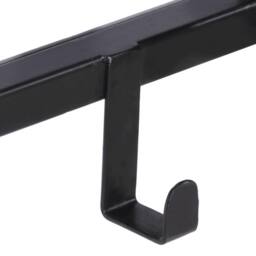 Berkfield Home Coat Rack 87x10x27 cm Solid Rough Wood Mango in Brown - Size: 87 x 10 x 27 cm - thumbnail 6