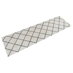 Berkfield Home Kitchen Rug Washable Square 45x150 cm Velvet in Grey