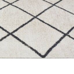 Berkfield Home Kitchen Rug Washable Square 45x150 cm Velvet in Grey - thumbnail 4