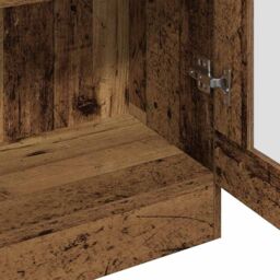 Berkfield Home Highboard Old Wood 82.5x30.5x185 cm Engineered Wood in Brown - thumbnail 8