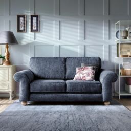 Abakus Direct Ingrid 2 Seater Sofa in Dark Blue - thumbnail 1