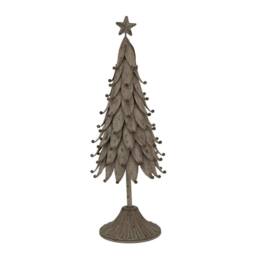 Lemon Pavilion Furniture and Decor Rustic Decorative Tree with Star - Metal - L10 x W11 x H36 cm - Silver - thumbnail 1