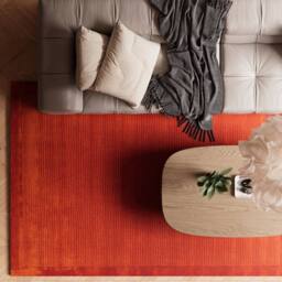 Kukoon Natural Wool Plush Pile Terracotta Area Rug - Size: 190 cm x 280 cm - thumbnail 3