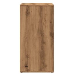 Berkfield Home Shoe Cabinet Artisan Oak 60x35x70 cm Engineered Wood in Brown - Size: 60 x 35 x 70 cm - thumbnail 6