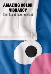 Sesame Street Grover Face Silky Touch Super Soft Throw Blanket 152 X 127 cm in White - thumbnail 4
