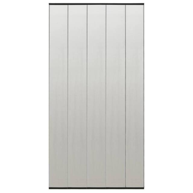 Berkfield Home Insect Door Screen with 5-Piece Mesh Curtain Black 120x240 cm - image 1