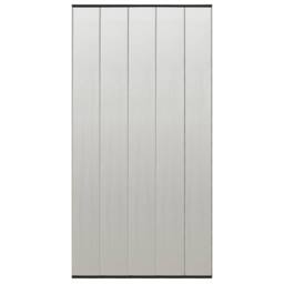 Berkfield Home Insect Door Screen with 5-Piece Mesh Curtain Black 120x240 cm - thumbnail 1