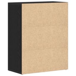 Berkfield Home Black Oak Sideboard 60x30x75 cm Made of Engineered Wood - Size: 60 x 30 x 75 cm - thumbnail 6