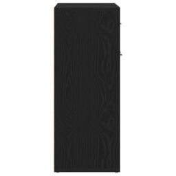 Berkfield Home Black Oak Sideboard 60x30x75 cm Made of Engineered Wood - Size: 60 x 30 x 75 cm - thumbnail 8