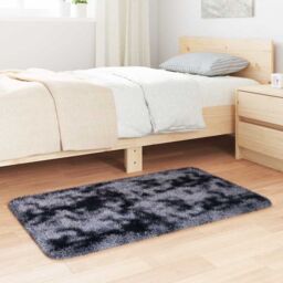 Berkfield Home Shaggy Rug High Pile NAVARRA Dark Grey 60x100 cm Polyester - Size: Medium - thumbnail 3