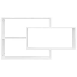Berkfield Home Decorative Wall Shelf White 104x20x58.5 cm Engineered Wood - thumbnail 4