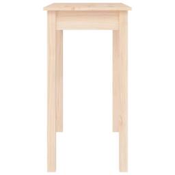 Berkfield Home Console Table 80x40x75 cm Solid Wood Pine in Light Beige - Size: 80 x 40 x 75 cm - thumbnail 6