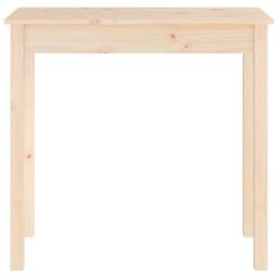 Berkfield Home Console Table 80x40x75 cm Solid Wood Pine in Light Beige - Size: 80 x 40 x 75 cm - thumbnail 5