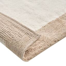 Wyld and Coco Beige and Brown Cotton Bath Mat 60 x 90 cm Geometric Pattern - Size: 1600mm x 900mm - thumbnail 5