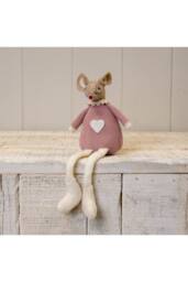 KDMD Pink Fabric Sitting Mouse - thumbnail 1