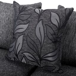 Furnishings For Less UK Byron Dundee Chenille Fabric 3 to 4 Seater L Shaped Corner Sofa Grey or light Grey Right Hand Facing - thumbnail 7
