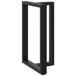 Berkfield Home Bar Table Legs T-Shaped¬†2 pcs Black 60x35x(90-91) cm Steel - thumbnail 4