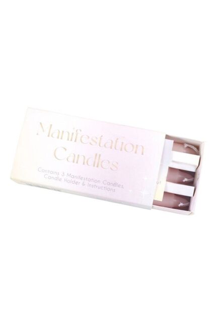 KDMD 3 Manifestation Spell Candles in a Box in Pink - image 1