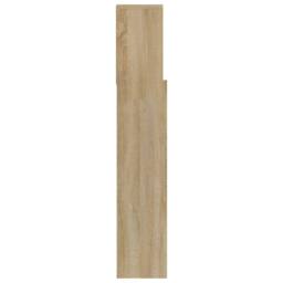 Berkfield Home Headboard Cabinet Sonoma Oak 120x19x103.5 cm in Brown - thumbnail 6