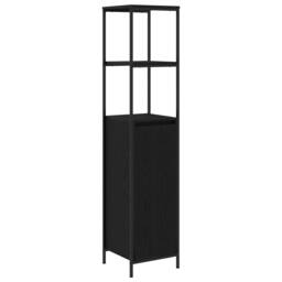 Berkfield Home 3 Piece Bathroom Furniture Set Black Oak Engineered Wood - thumbnail 7