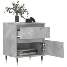Berkfield Home Bedside Cabinets 2 pcs Concrete Grey 40x35x50 cm Engineered Wood - Size: 40 x 35 x 50 cm - thumbnail 3
