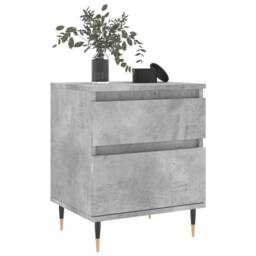 Berkfield Home Bedside Cabinets 2 pcs Concrete Grey 40x35x50 cm Engineered Wood - Size: 40 x 35 x 50 cm - thumbnail 4