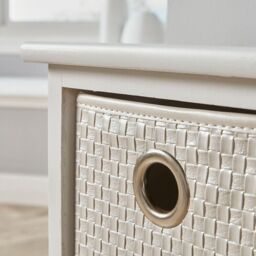 Home Source Chest 3 Drawers Wooden Hallway Storage Home Organiser Fully Assembled in White - thumbnail 5
