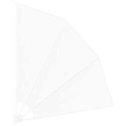 Berkfield Home Balcony Privacy Screen Folding Manual White 140 x 140 cm Fabric - thumbnail 5