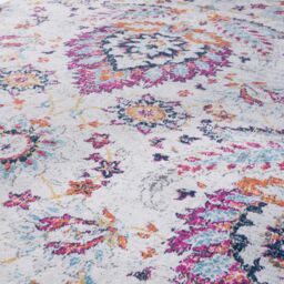 THE RUGS Marrakech Multicolour Floral Large Area Rug & Runner Living Room 460 - Size: 120 cm x 170 cm - thumbnail 2
