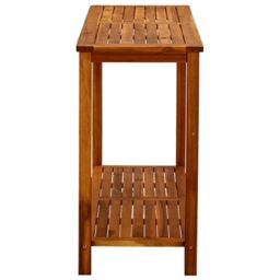 Berkfield Home Garden Console Table 110x40x75 cm Solid Acacia Wood in Brown - Size: 110 x 40 x 75 cm - thumbnail 3