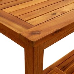 Berkfield Home Garden Console Table 110x40x75 cm Solid Acacia Wood in Brown - Size: 110 x 40 x 75 cm - thumbnail 6