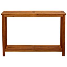 Berkfield Home Garden Console Table 110x40x75 cm Solid Acacia Wood in Brown - Size: 110 x 40 x 75 cm - thumbnail 2