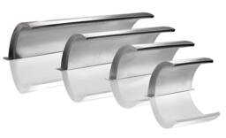 Primrose Wide Arc Stainless Steel Waterfall Blade Cascade 45cm in Metallic Silver - thumbnail 6
