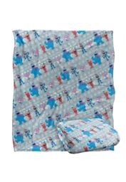 Sesame Street Holiday Snow Character Pattern Silky Touch Super Soft Throw Blanket 152 X 127 cm in White - thumbnail 2