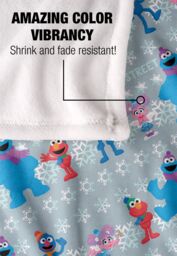 Sesame Street Holiday Snow Character Pattern Silky Touch Super Soft Throw Blanket 152 X 127 cm in White - thumbnail 4