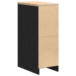 Berkfield Home Garage Storage Cabinet Black 30x51x85 cm Solid Wood Pine - Size: 30 x 51 x 85 cm - thumbnail 8
