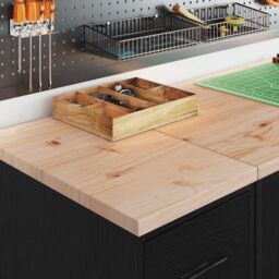 Berkfield Home Garage Storage Cabinet Black 30x51x85 cm Solid Wood Pine - Size: 30 x 51 x 85 cm - thumbnail 4