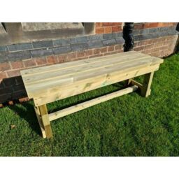 Churnet Valley Garden Furniture Ltd Butchers Bench, Wooden Garden Bench - Minimal Assembly Required in Brown - thumbnail 2