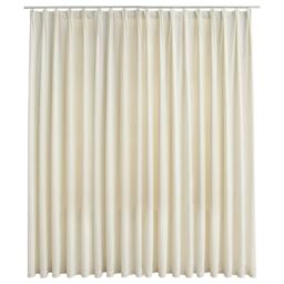 Berkfield Home Blackout Curtain with Hooks Velvet Cream 290x245 cm - thumbnail 2