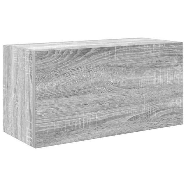 Berkfield Home Bathroom Wall Cabinet Grey Sonoma 60x25x30 cm Engineered Wood - Size: 60 x 25 x 30 cm - image 1