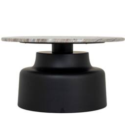 Lemon Pavilion Furniture and Decor Oura Round Coffee Table - Metal - L72 x W72 x H40 cm - Black - thumbnail 2