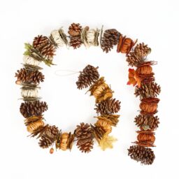 Dibor Traditional Pumpkin Patch Winter Autumn Garland 168cm in Orange - thumbnail 2