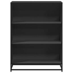 Berkfield Home Modern Book Cabinet Black 80.5x35x107.5 cm Engineered Wood - thumbnail 4