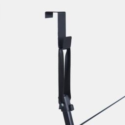 OHS Over Door Clothes Airer Utility Caravan Towel Clothes Drying Rack Hanger Compact in Black - thumbnail 8